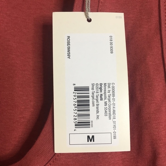 A New Day Dusty Rose Scoop Neck Cotton Tank Top Medium M - Picture 6 of 11